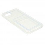 Wholesale Slim TPU Soft Card Slot Holder Sleeve Case Cover for Samsung Galaxy A22 5G / Boost Mobile Celero 5G (Clear)